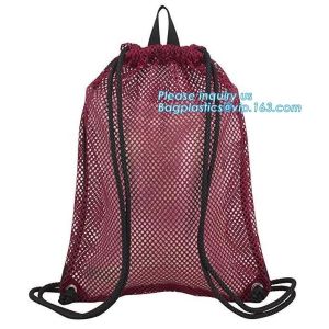 drawstring backpack kids mesh backpack manufacturer mesh net gift backpack