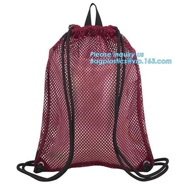 drawstring backpack kids mesh backpack manufacturer mesh net gift backpack