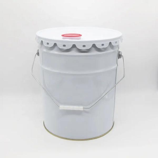 Custom Logo Leak Proof Cylindrical Iron Tinplate Pail With Lid For Chemical