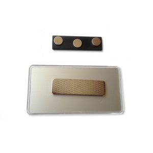 Neodymium Magnetic Name Badge Custom Logo NiCuNi Coating