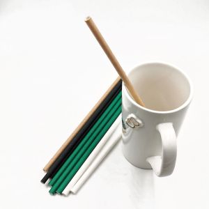 Clean And Compact Kraft Paper Straws Non Toxic Food Safe FDA approved