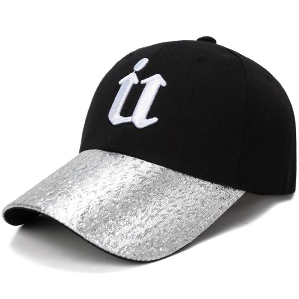 baseball caps and hats men 100% polyester piping running hat custom outdoor sports caps color:white&black size:adjust