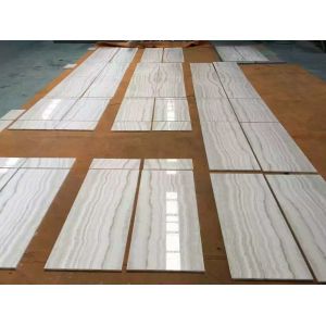 China Onyx wooden white marble natural marble tile and slab on sale
