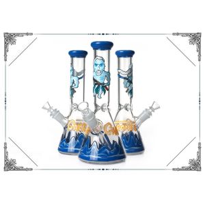 China New Arrival Beaker Bong Hand Drawn Game of Thrones Art On Glass Smokig Pipe on sale