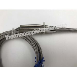 Hot Runner Thermocouple Rtd Sensor With 4mm Diameter Metal Transition And Leads