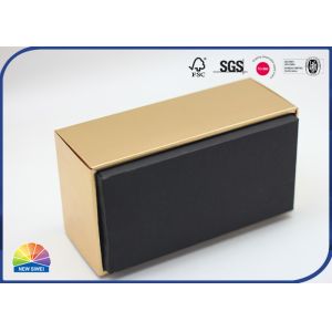 Luxury Golden Paper Cardboard Corrugated Packaging Box With E Flutes