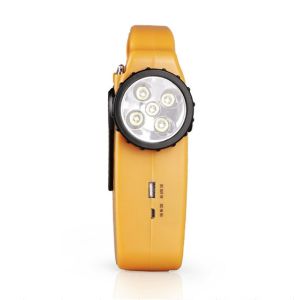 RD339 Solar Dynamo Powered AM FM Radio with 5 LEDs Flashlight 8 LEDs Emergency
