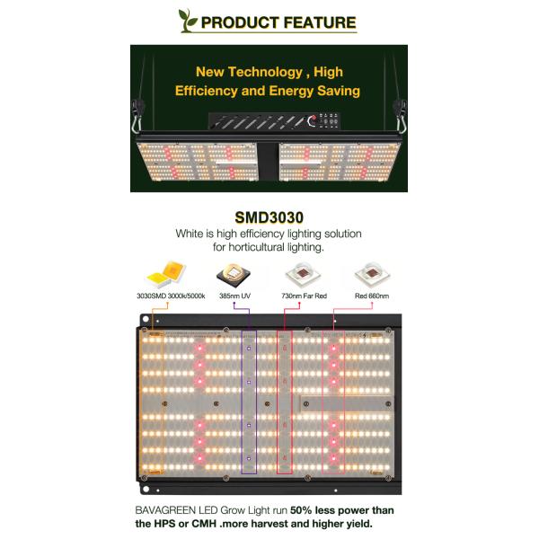 Bars Tent SMD3030 240w Indoor LED Plant Lamp Waterproof Controller