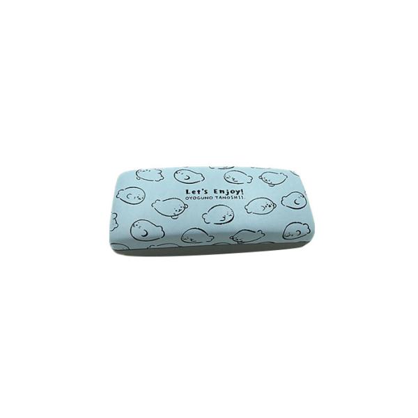 Blue Kid's Cute Eyeglasses Case With Custom Logo , Pu Eyewear Case