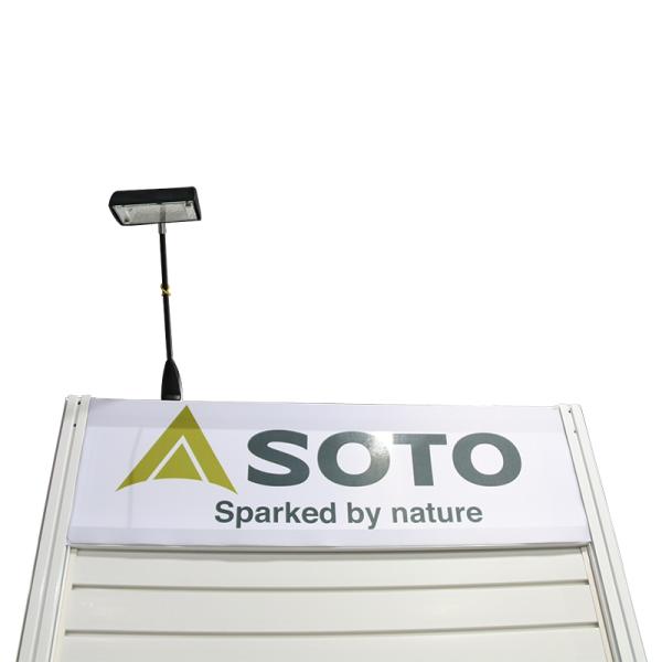 Retail Shop Custom Tradeshow Booth Metal Material Slatwall Panel Display Rack