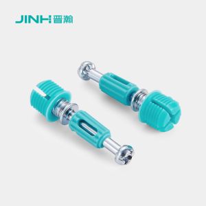 China 40mm Steel Minifix Connecting Bolts With Dowel For Furniture Cabinet Connectoin on sale