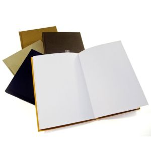 C2S Art Paper Journal Notebook Custom Notepad Printing Service with Silver Logo