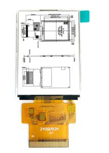 Cheap 2.4 Inch IPS TFT LCD Display Modules 4 Lines 8 Bit RGB interface for sale