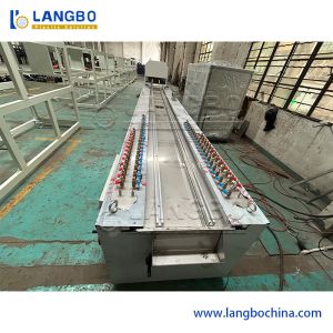 PVC Profile Extrusion Line with 55/110 Conical Twin Screw Extruder for 1180mm