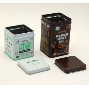 4color Printing Technology Tin Coffee Can for Coffee Lovers