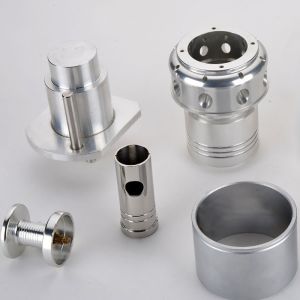 Custom CNC Machined Aluminum Alloy Valve Parts Anodized Finish