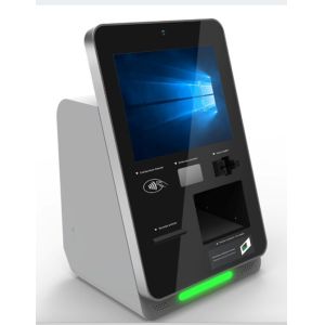 TCP / IP Network Self Service IC Card Reader Mini Curve With Webcamera