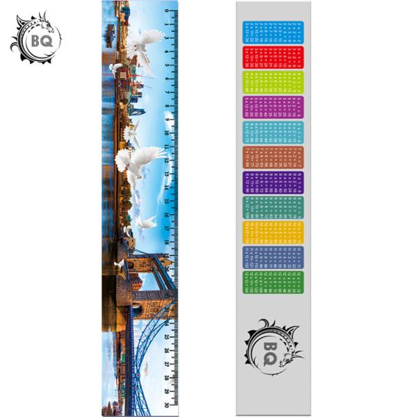 Quality Deep Images 3D Dolphin Cartoon Scale Lenticular Photo Printing / PET Plastic Straight Ruler wholesale