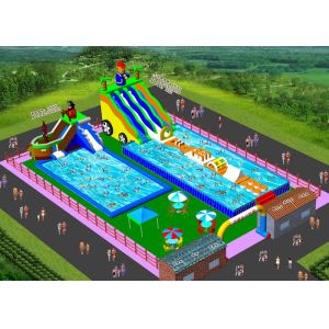 Outside Kids Inflatable Water Park With ASTM CE UL Certificate