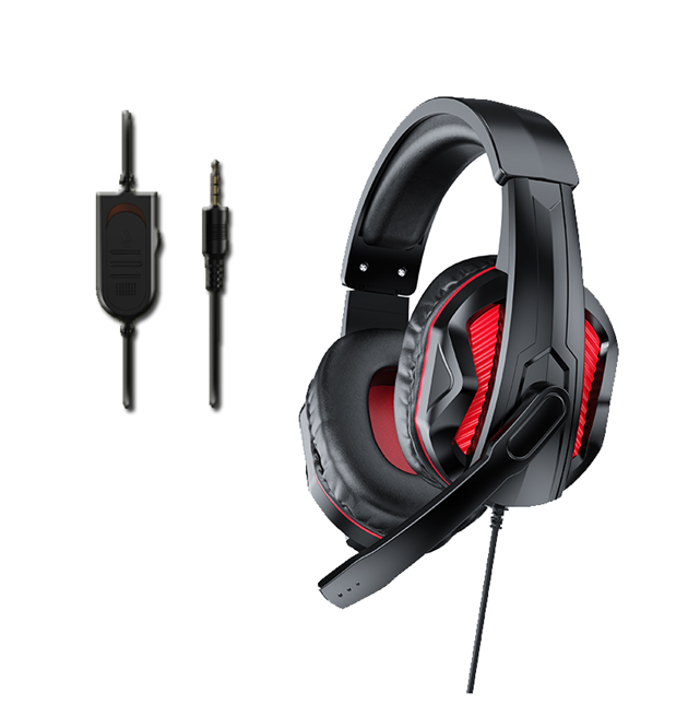 China Wired Gaming Headset with Noise-Canceling Mic,40mm Driver, USB + Dual 3.5mm Plug, 2m Cable,for esports, remote work, etc on sale