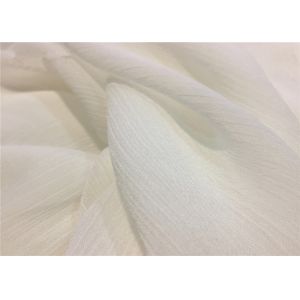 Silk - Like Smooth Lightweight Chiffon Fabric , 50D Bright Pleated Chiffon