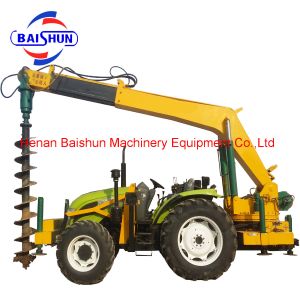 Custom design hydraulic pole erecting and digging tractor machine auger used for