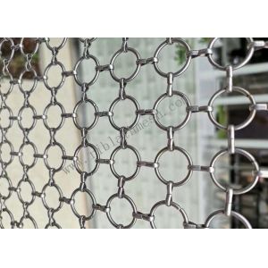 SS304 Decorative Ring Metal Wire Mesh For Partition Wall Fabrication
