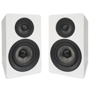Compact 2 Way Bookshelf Speakers 4 Inch Surround Sound Woofer Speakers For Home