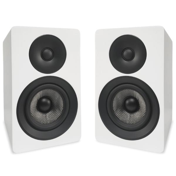 Compact 2 Way Bookshelf Speakers 4 Inch Surround Sound Woofer Speakers For Home