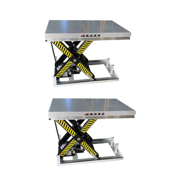 Quality 1000kg Electric Stationary Scissor Lift Table Single Scissor Max Height 990mm wholesale