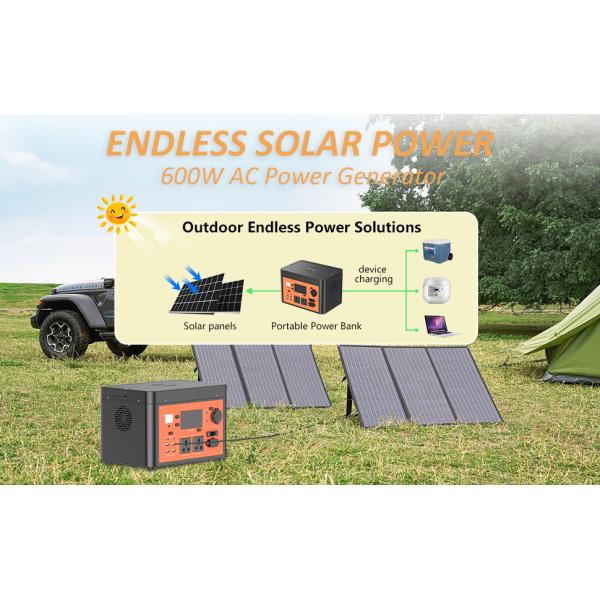 CLF Portable Solar Generator 600w Power Station Customizable OEM For Outdoor Energy Storage Power Vending Machine