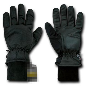 waterproof winter gloves outdoor gloves ski gloves mountain gloves black color adults size polyester fabric