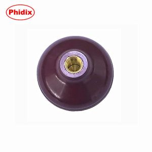 2" Mushroom Red PTO Knob 3/8-24 UNF Thread