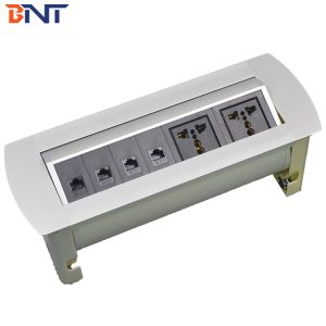 UK Standard Conference Table Outlet , Rotatable Tabletop Interconnect Box
