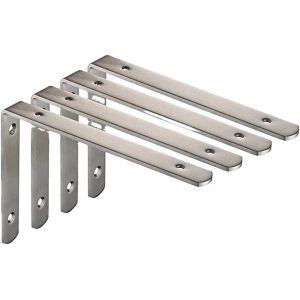 Custom Polished Metal Aluminum Mounting Wall Support Bracket with Drilling