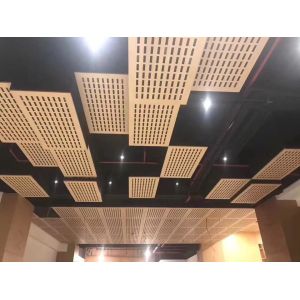 Decorative and Sound Absorption Wall Acoustic Panels Timber Perforated Sound