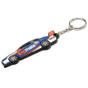 Custom Designed 2D Flat Soft Touch PVC Rubber Keychain, Custom Promotional