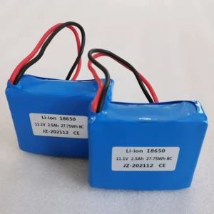 Rechargeable Battery Pack 11.1V Lithium Battery Pack 3000mah 3s1p