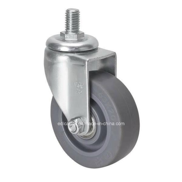 Quality Threaded Swivel TPE Caster 62mm for Mini Edl 2.5" 35kg 26325-56 Long-Lasting TPE Wheel wholesale