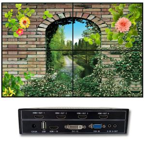 47 Inch Super Slim 3 X 3 Video Wall , Lightweight Multi Screen Monitor Low Power