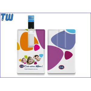 Plastic Credit Card USB3.0 Flash Drive Full Color Digital Printing