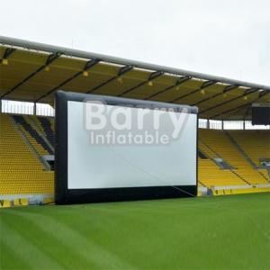 Cheap Commercial Black Inflatable Movie Projector Screen For Outdoor Event for sale