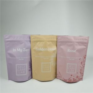 Manufacturers Smell Proof Moisture Proof Stand Up Zipper Plastic Bag with Handle