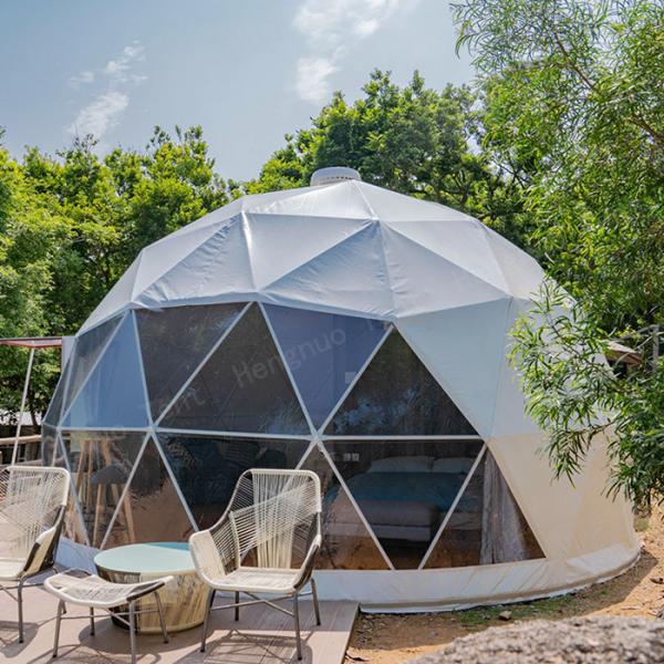 Quality Steel Pipes Spherical Geodesic Dome Tent House Rainproof PVC Fabric wholesale