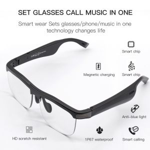 Blue Light Wireless Hands-free 5.0 Music Glasses 2020 by North IOS Android Phone