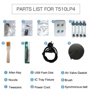 CHM-T510LP4 LED Light PCB Pick And Place Machine 4 Head Desktop Benchtop SMT