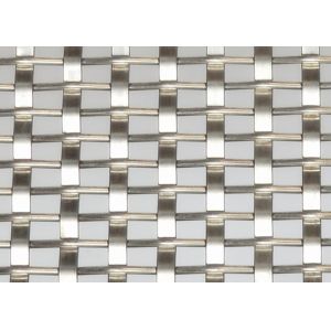 SS316 Natural Colour Weave Mesh Decorative Wire Mesh Panel For Architectural