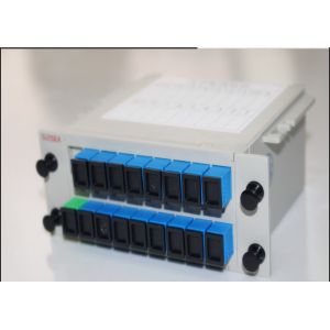 1x16 LGX Box Cassette Inserting PLC Splitter , 16 Ports Fiber Optical PLC