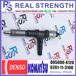 6D140 injector assy 095000-6120 for Komats 6D140 diesel engine injector with OE