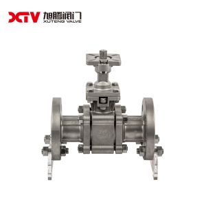 3PC Flange Ball Valve Stainless Steel Full Port for Water Media within Q41F-PN64